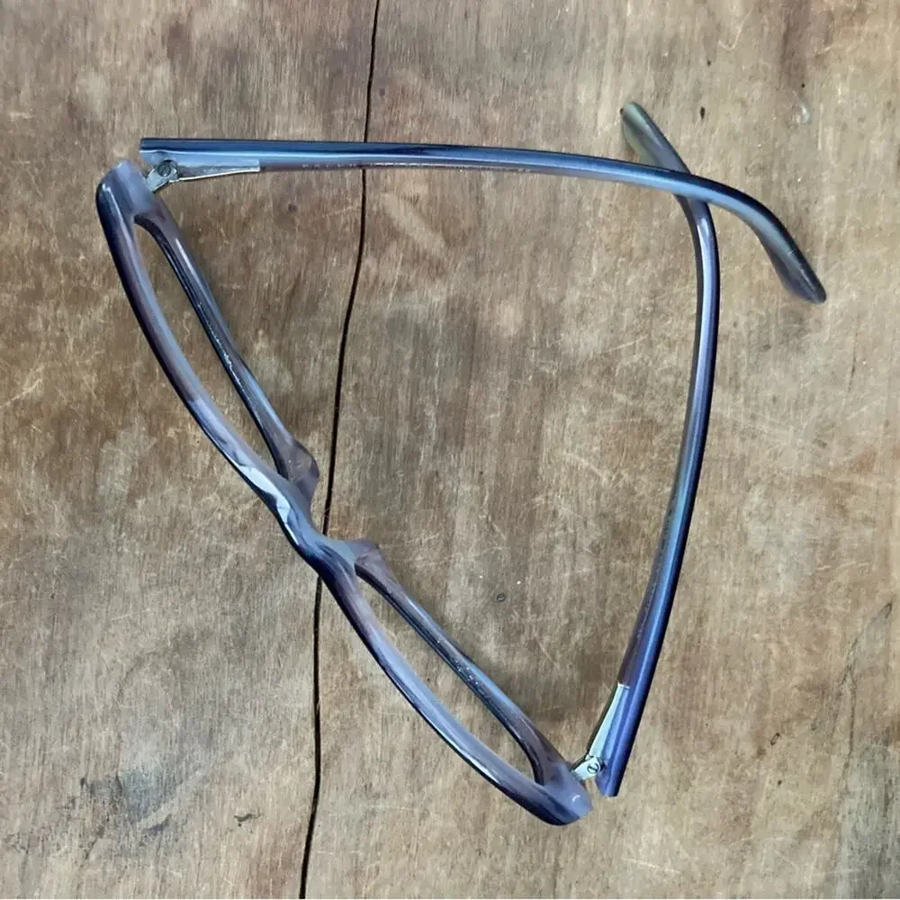 Ralph‎ Lauren reader glasses frames only women two tone Lucite purple with case